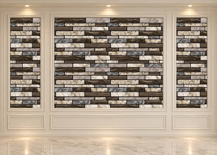 Wall paper- Pvc wallpanel- Pvc wallpaper- Solid panel - wall sheet 10