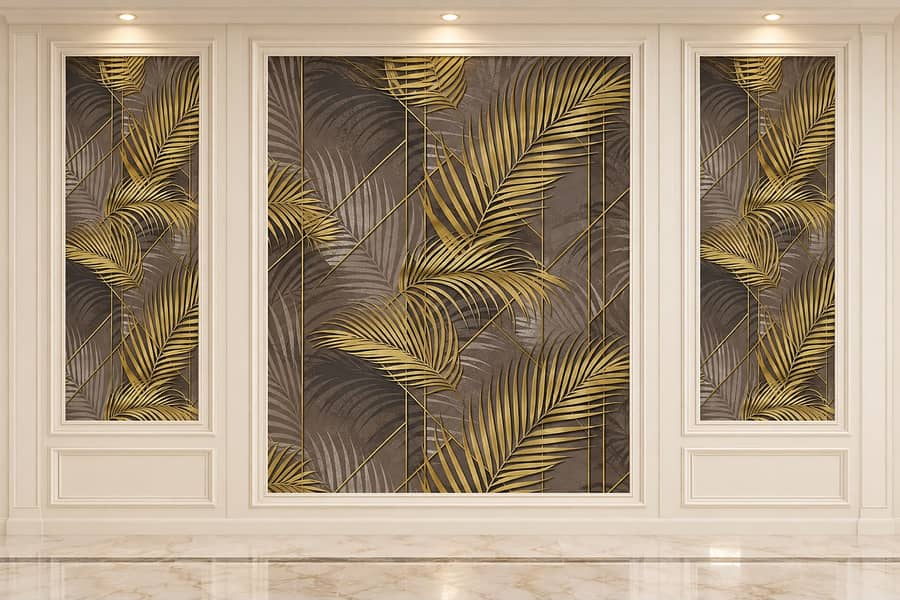 Wall paper- Pvc wallpanel- Pvc wallpaper- Solid panel - wall sheet 12