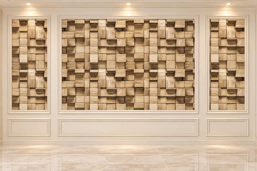 Wall paper- Pvc wallpanel- Pvc wallpaper- Solid panel - wall sheet 14