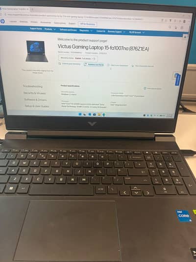 Hp Victus i5-12, 16/512GB, RTX 4050 6GB, 15.6 Inch FHD 144Hz (10/10)