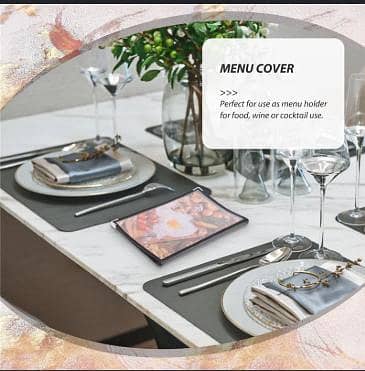 1 PCS Restaurant Menu Cover A4 Size 8 Pages 16 Views Transparent Menu Folder for Cafe Bar Hotel Dining R5785