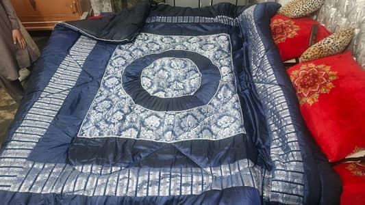 Bed set silk fancy set 14 Pcs