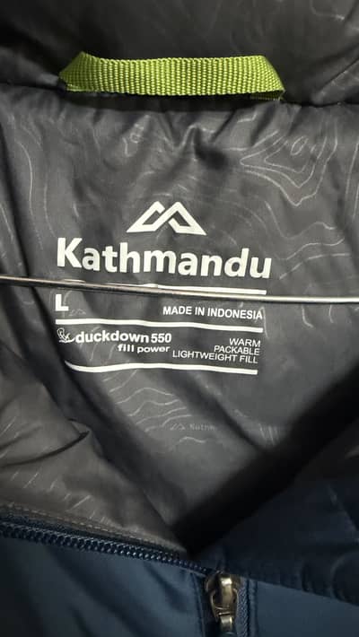Kathmandu duck down jacket