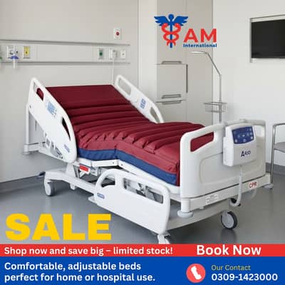 ICU Bed,Patient Bed ,Motorized Patient Bed,Multi Function Hospital bed