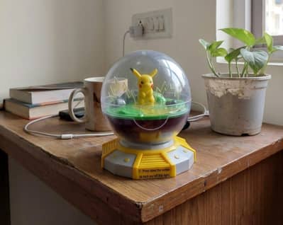 2022 Geeknet Nintendo Pokemon ~ PIKACHU ILLUMINATED TERRARIUM