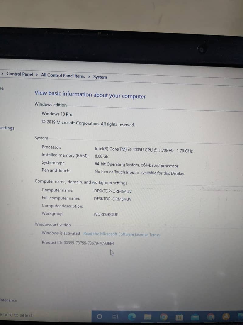 Dell i3 4 generation 2