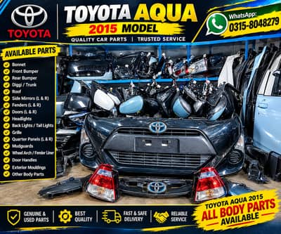 Toyota Aqua 2015 Front Bumper & Exterior Body Parts Available