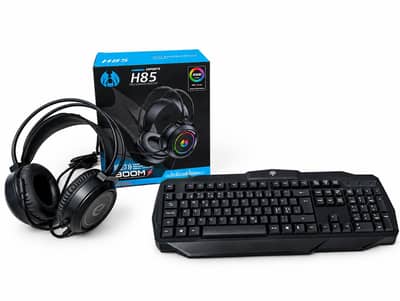 RGB Gaming Keyboard + RGB Gaming Headset Combo | Full Size Gaming Set