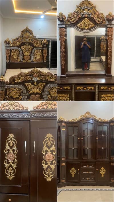 Chinyoti King Bed set
