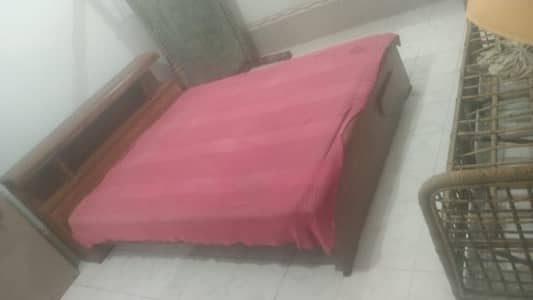 Wooden bed