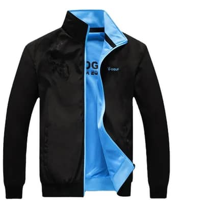 Men Black Double-sided Collar