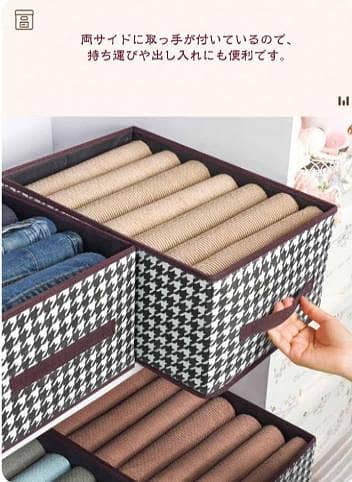 1 PCS   Large Foldable Fabric Storage Box Bin Stackable Closet Organizer    R5784