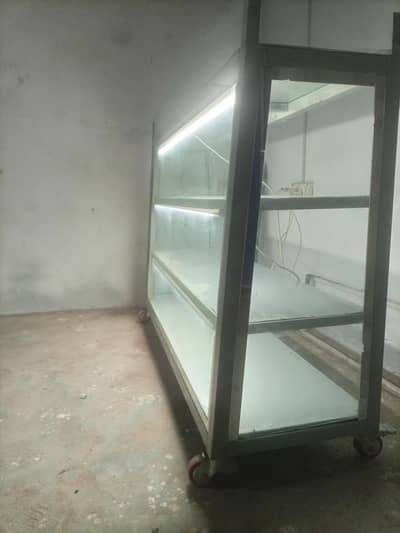 Glass display counter with LED lights,5 ft best for bakery, general st