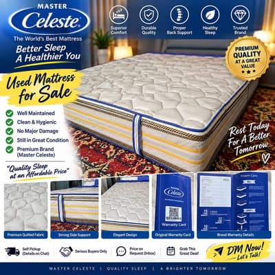 Celeste King Size Spring Mattress  Used, Good Condition