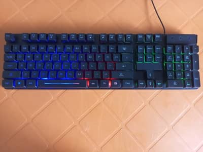 Title: Lightweight RGB Gaming Keyboard USB Wired - Excellent Condition