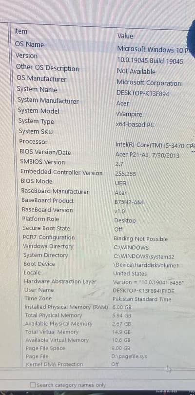 Mid Level Gaming PC