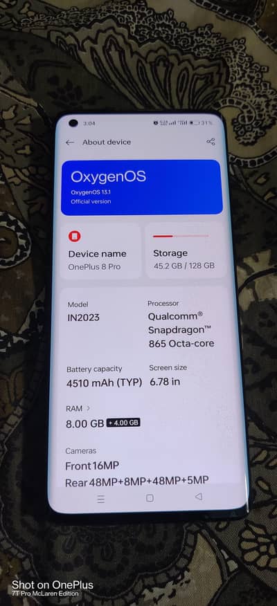 One Plus 8 Pro Dual Sim