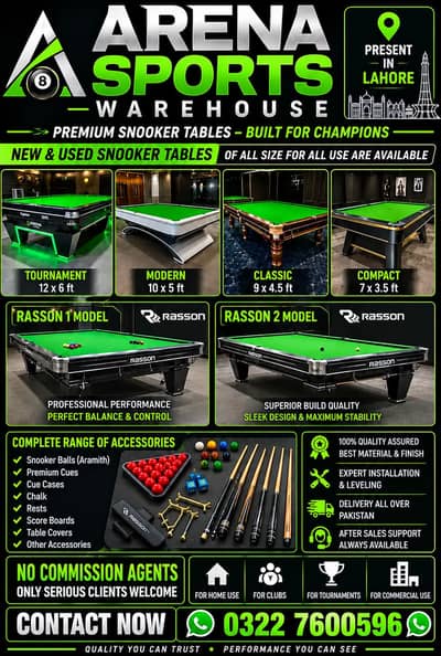 Deal All Kind Off Snooker table New & used