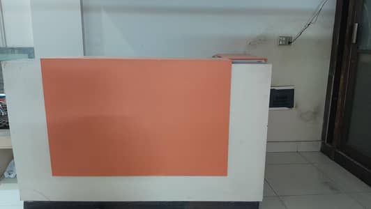 Reception Counter / Office Table with Storage – Good Condition