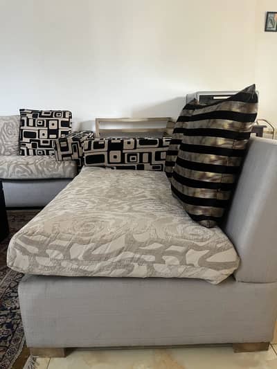 3+2 Sofa Set with Side Table – Excellent Condition – Lahore