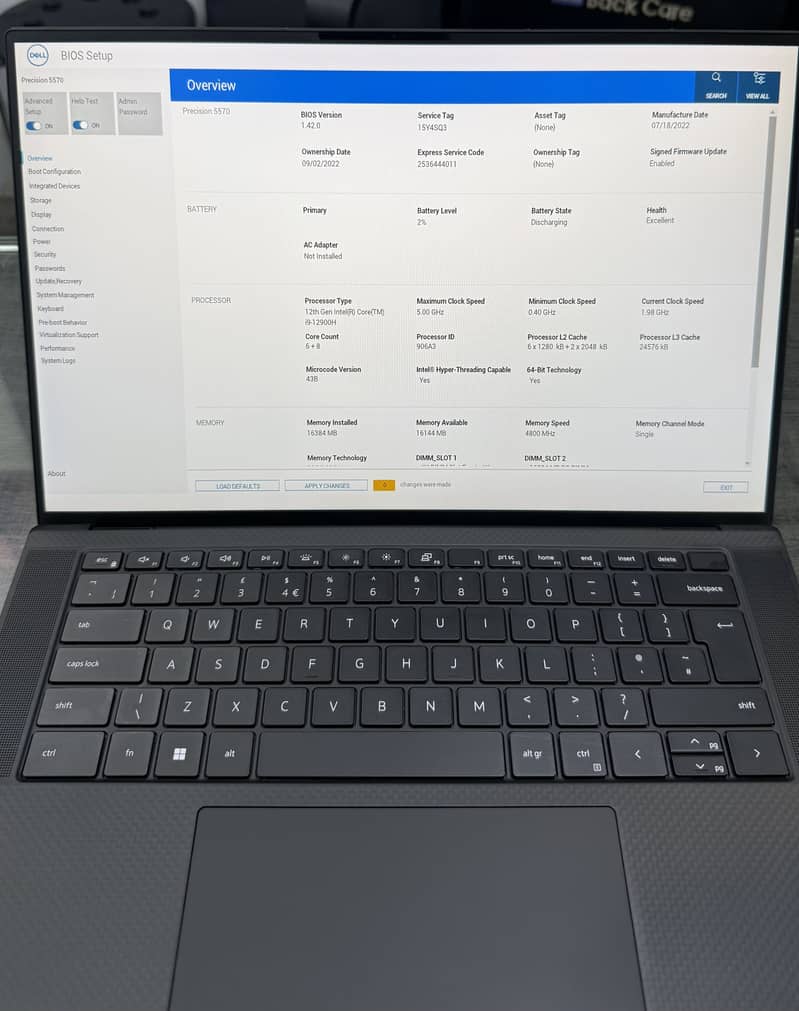 Dell 5570 percision 1