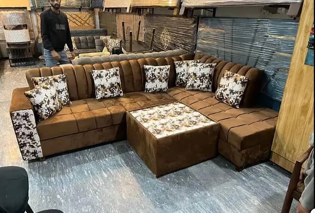 Sofa set|Corner Sofa|Fabric Sofa|Designer Sofa|3+2 Sofa Set 13