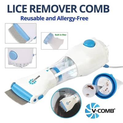Electric Anti-Lice Hair Comb (V-Comb) - 100% Effective & Safe