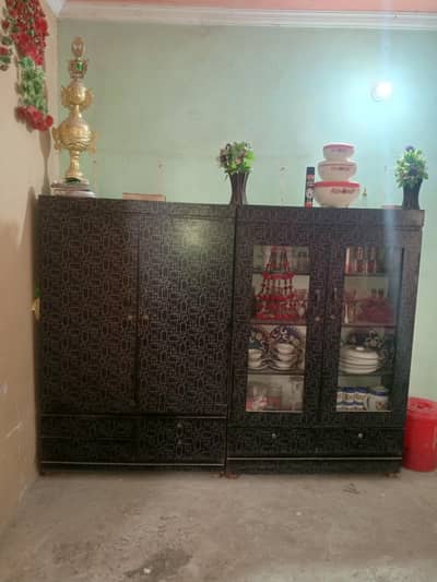 Double Bed Set with Wardrobe & Dressing Table
