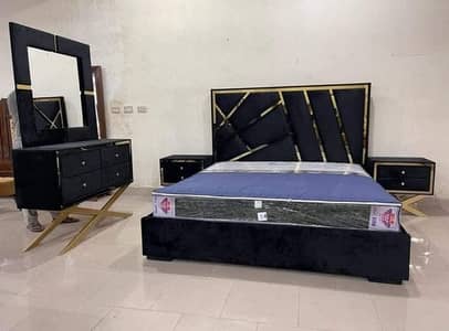 Bed Set/Double Bed/King Size Bed/Poshish Bed/Wooden Bed/Bubble Bed Se