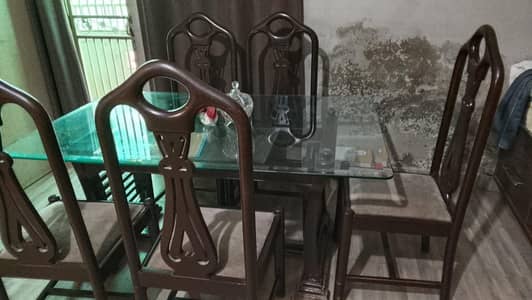 Dining table with 6 chairs