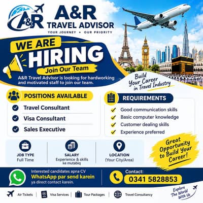 Staff required travel agency