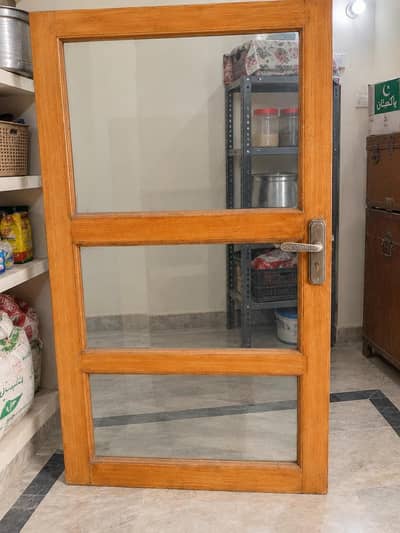 Wooden Glass door for sale