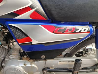Honda CD 70 2025/26 Model Blue Just 1.50Lacs
