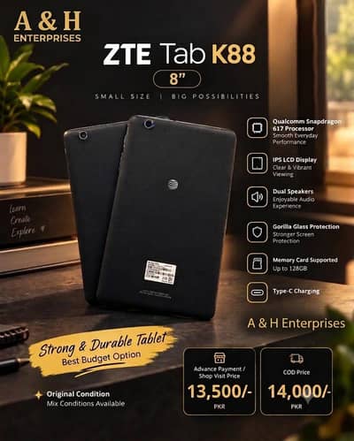 ZTA K88 ANDROID TABLET