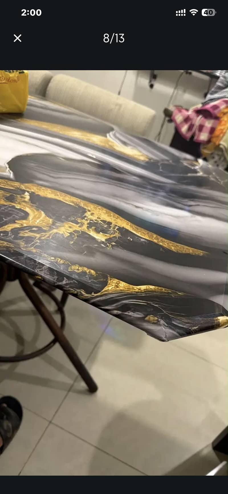 GLASS TOP DINING TABLE 0