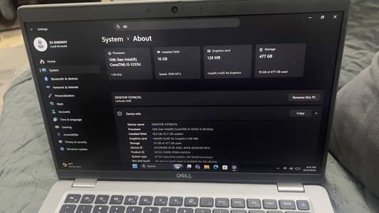 Dell latitude 5430 | I5 12 Gen | 16 512