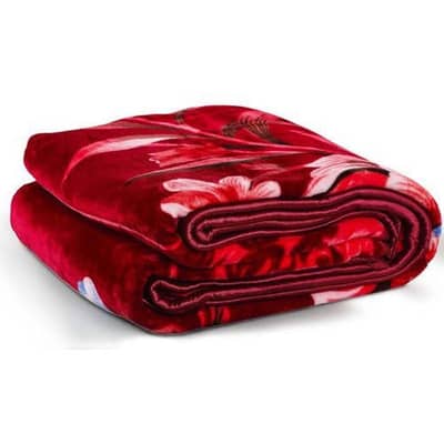 double bed ply blanket read colour