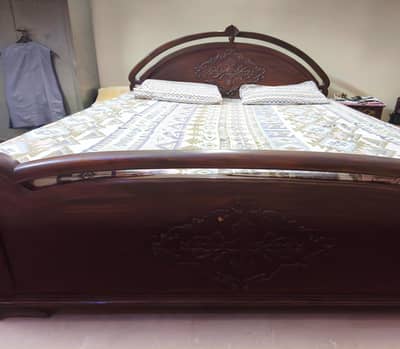 Bed Set / 2 Side Tables / Matching Vanity Dressing Table Solid Wood