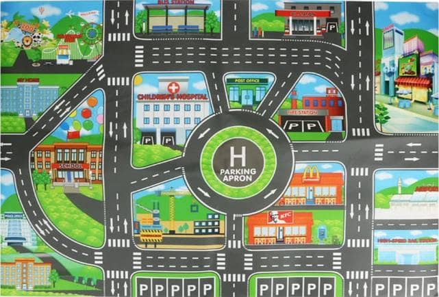 1 PCS Children Toy Car with City Traffic Map Play Mat for Boys and Girls  R5639