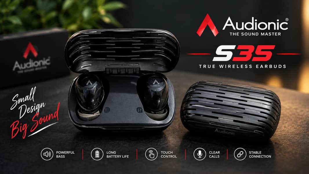 Audionic S35 True Wireless Earbuds 0