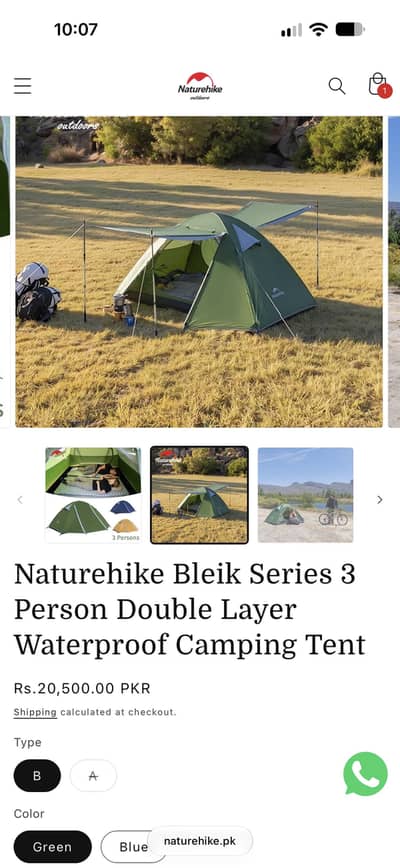 Naturehike 3 Person Water proff tent Brand new