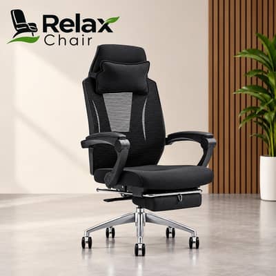 Premium Ergonomic Executive Office Chair with Headrest & Footrest