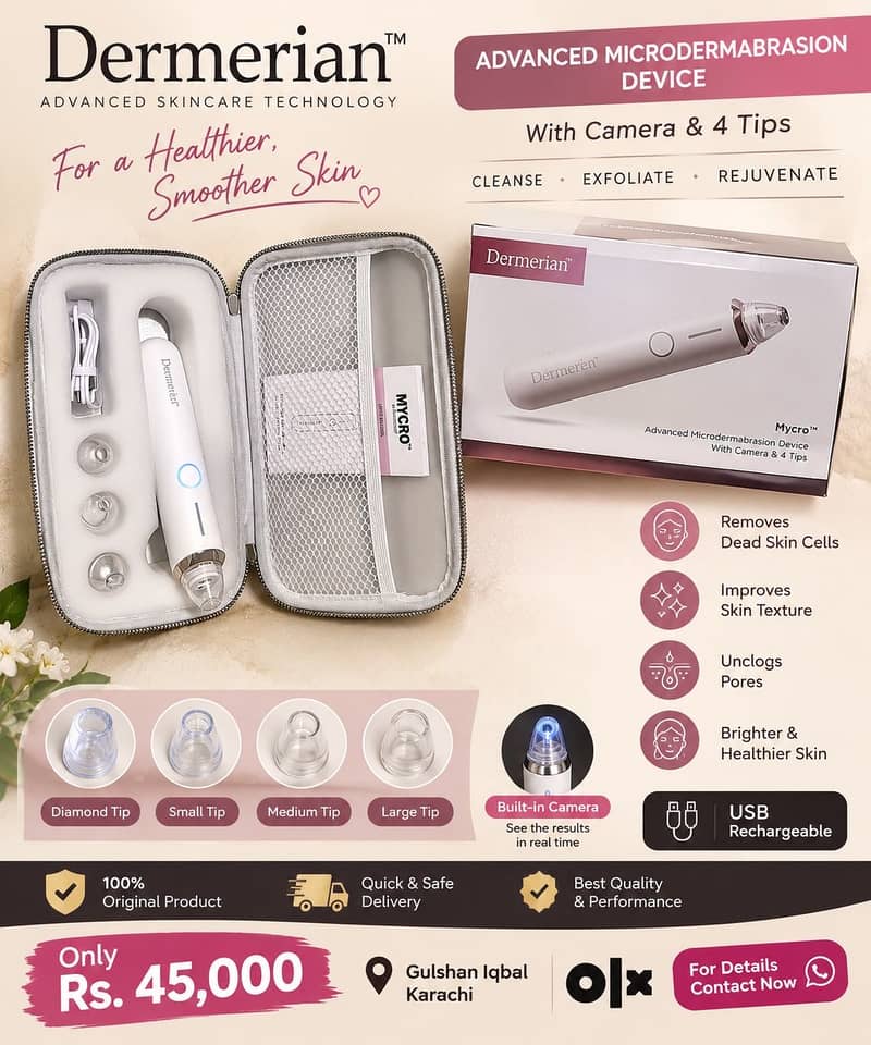 Dermeren MYCRO, microdermabrasion tool, pore vacuum, blackhead remover 0