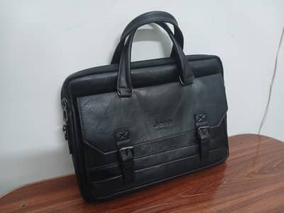 Jeep Buluo Leather Laptop Hand Bag