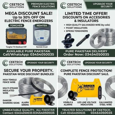 High Quality Electric Fence Accessories & Material - Discount Offer