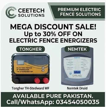 Electric Fence Material & Accessories Sale | Ceetech Solutions