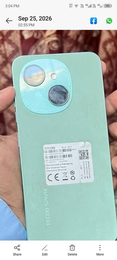 Tecno Spark Go 1. . . only phone 3+3=6. . 64gb