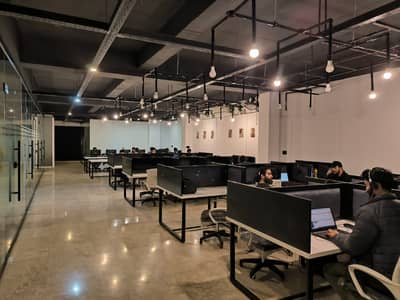 VIP Executive Class Furnished Office For Rent In Johar Town Near Emporium Mall For (Call Center + Software House + Marketing Office & Other Setup As You Want)