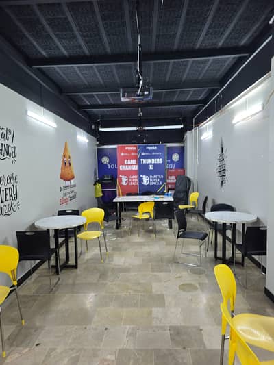 Ground Plus mezzanine shop for rent 2200saft in shahar e Faisal.