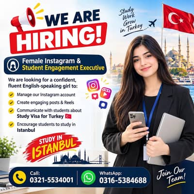 Turkey study consultant job for girls